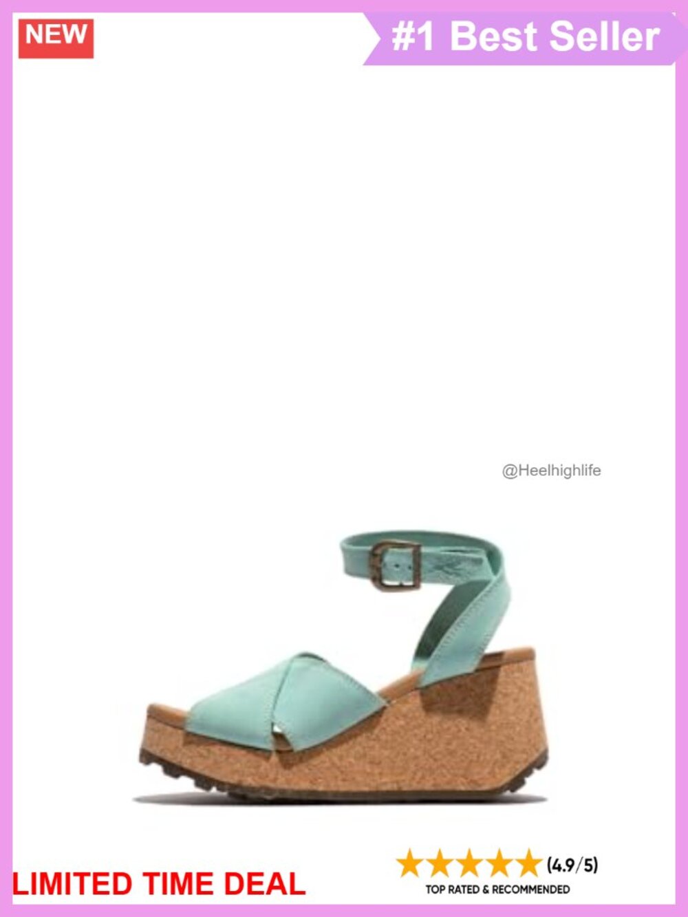 Suede Slingback Platform Wedge Sandals Dressy Round Toe Slip On